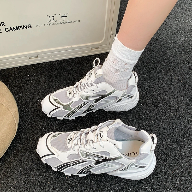 夏季新款百搭阿甘鞋韩版潮流舒适运动跑步鞋轻便透气网面休闲鞋