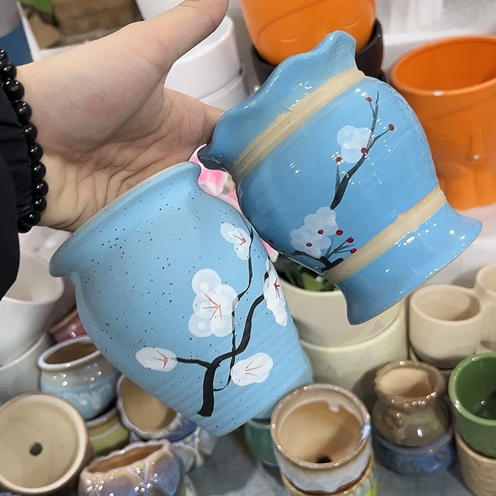 有孔！福利价陶瓷花盆性价比！