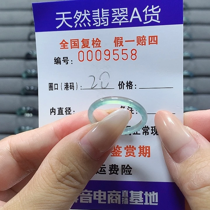 未镶嵌戒圈翡翠9558