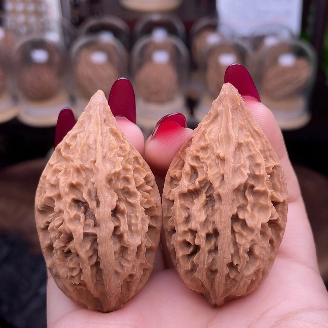 吊坠文玩核桃火焰柳叶