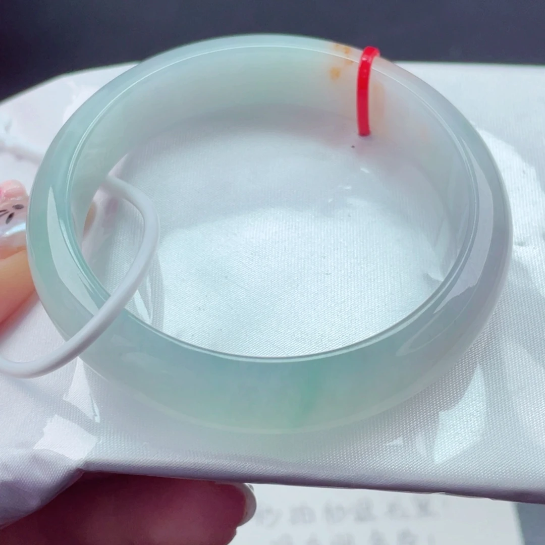 翡翠未镶嵌手镯54圈口