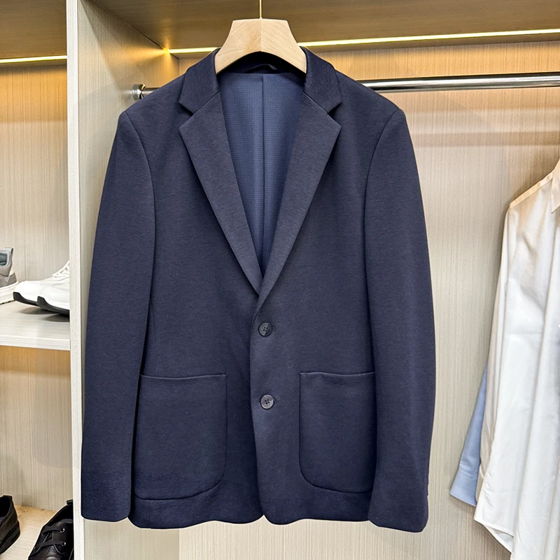 线下500+品牌撤柜男装挺括有型藏青西服外套男休闲百搭西装单件