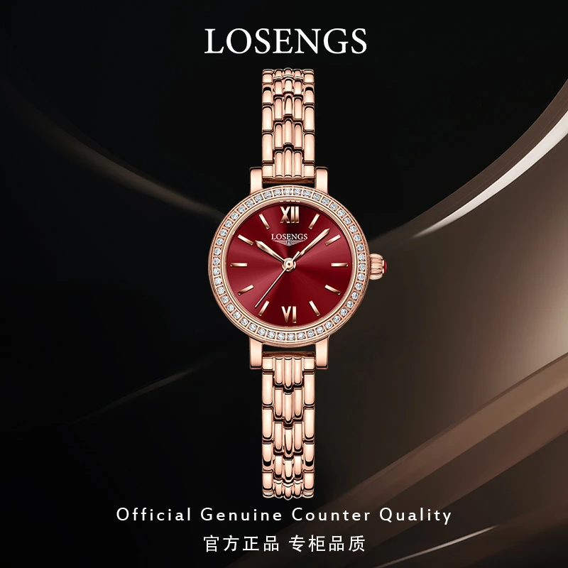 LOEGSINS专柜瑞士正品女士手表精致时尚复古防水自动机械表百搭