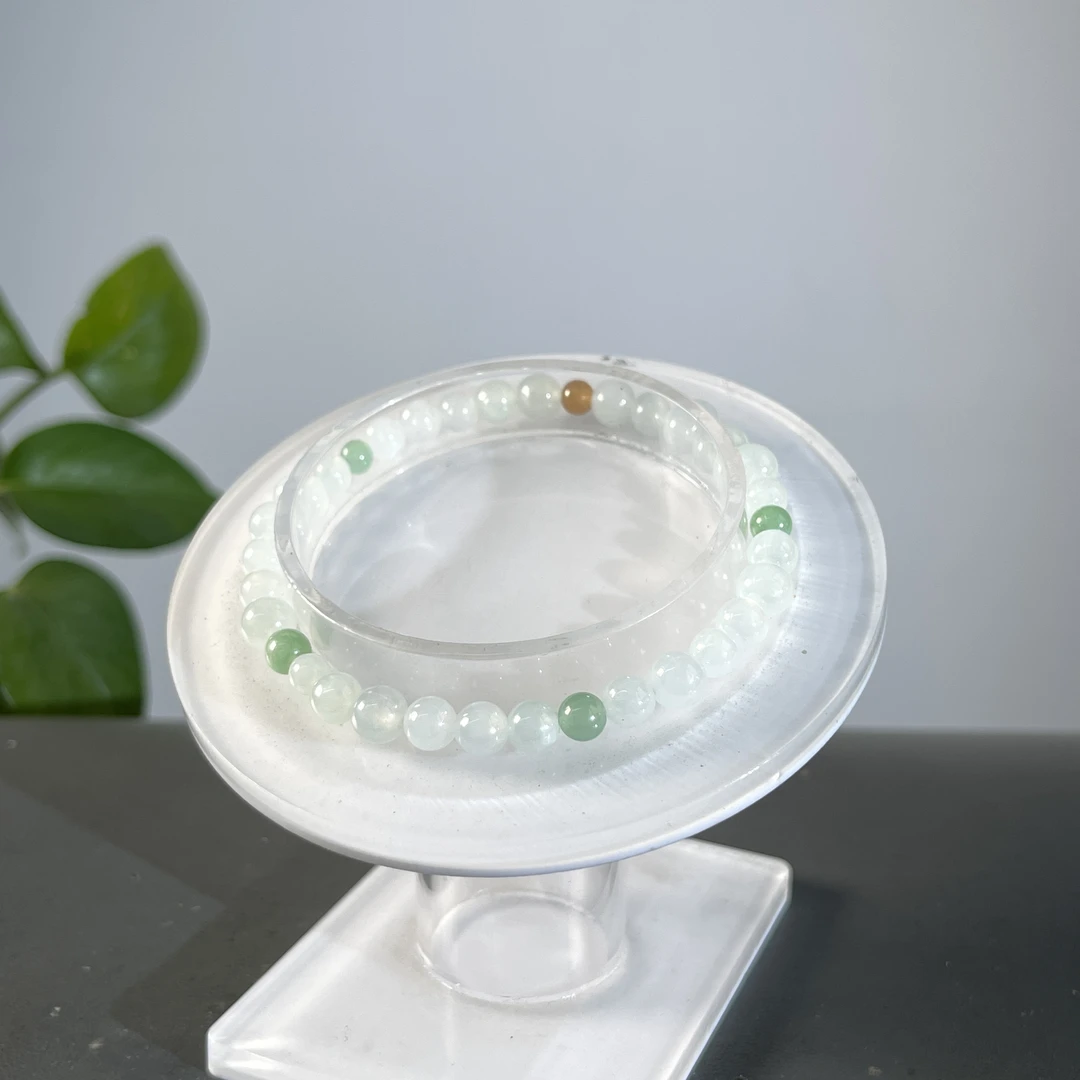 JCW20-08  天然缅甸A货翡翠  翡翠手串