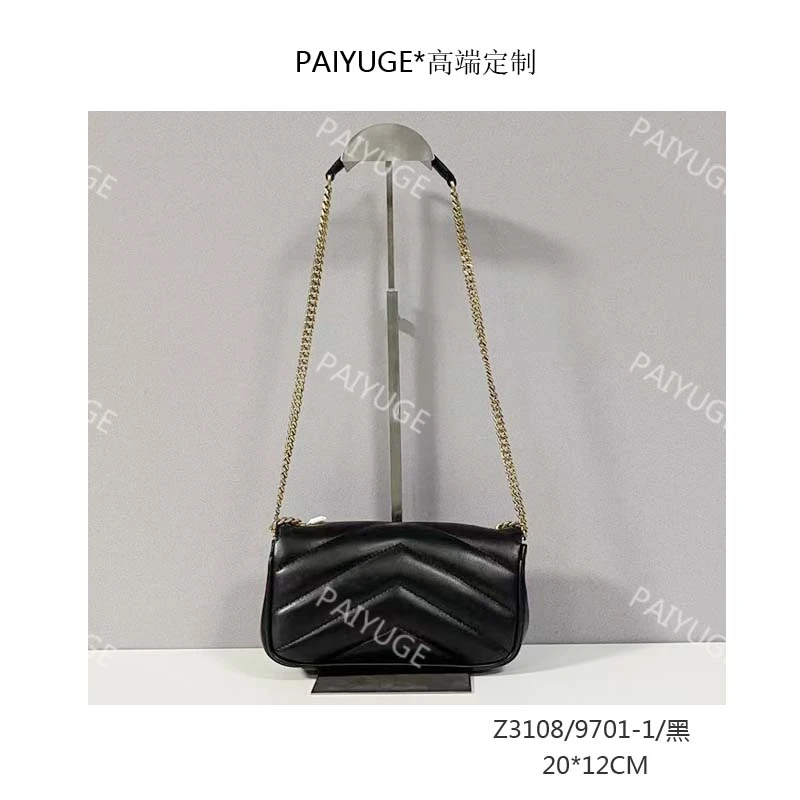 Z3108/9701-1/黑 Paiyuge高端订制女士手提单肩包斜挎包 2046