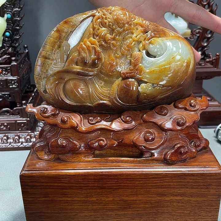 和田玉未镶嵌摆件