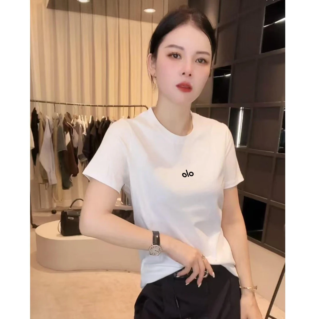 《优麦汇》夏款印花圆领设计感时尚百搭短袖显瘦新款洋气气质女上衣