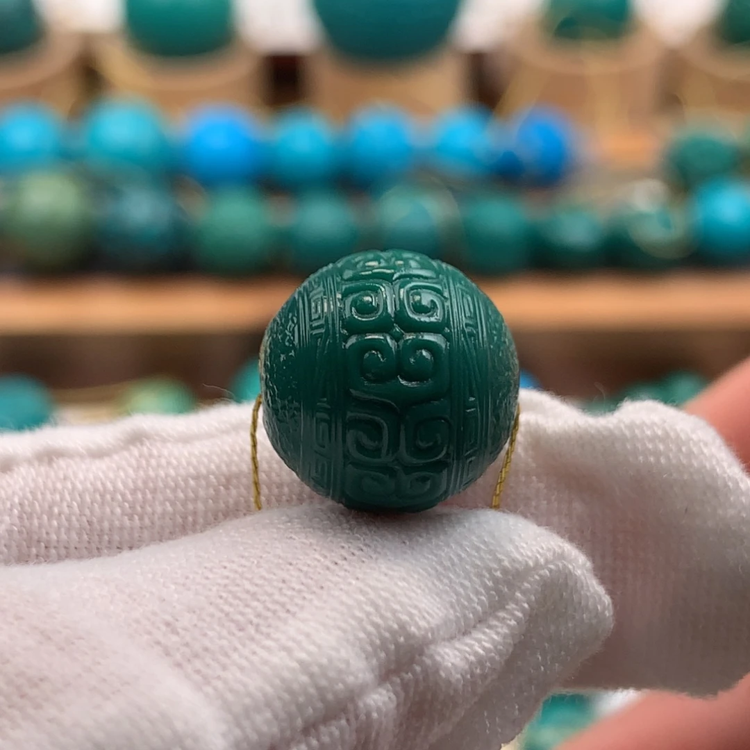 绿松石未镶嵌发饰14.1mm