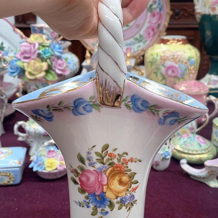 杯碟陶瓷摆件陶瓷