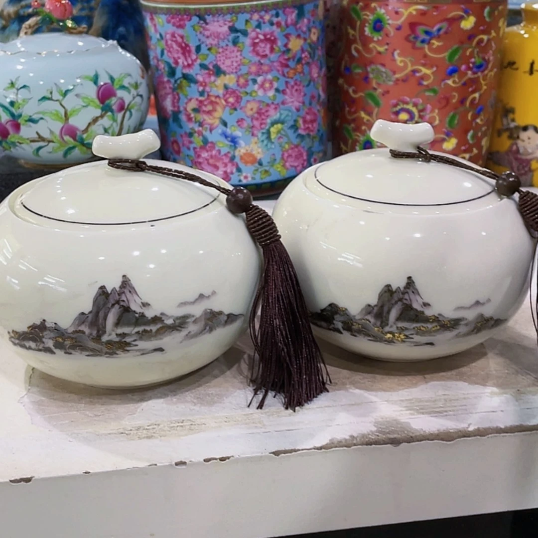 【闪购商品】罐陶瓷茶葉罐密封罐