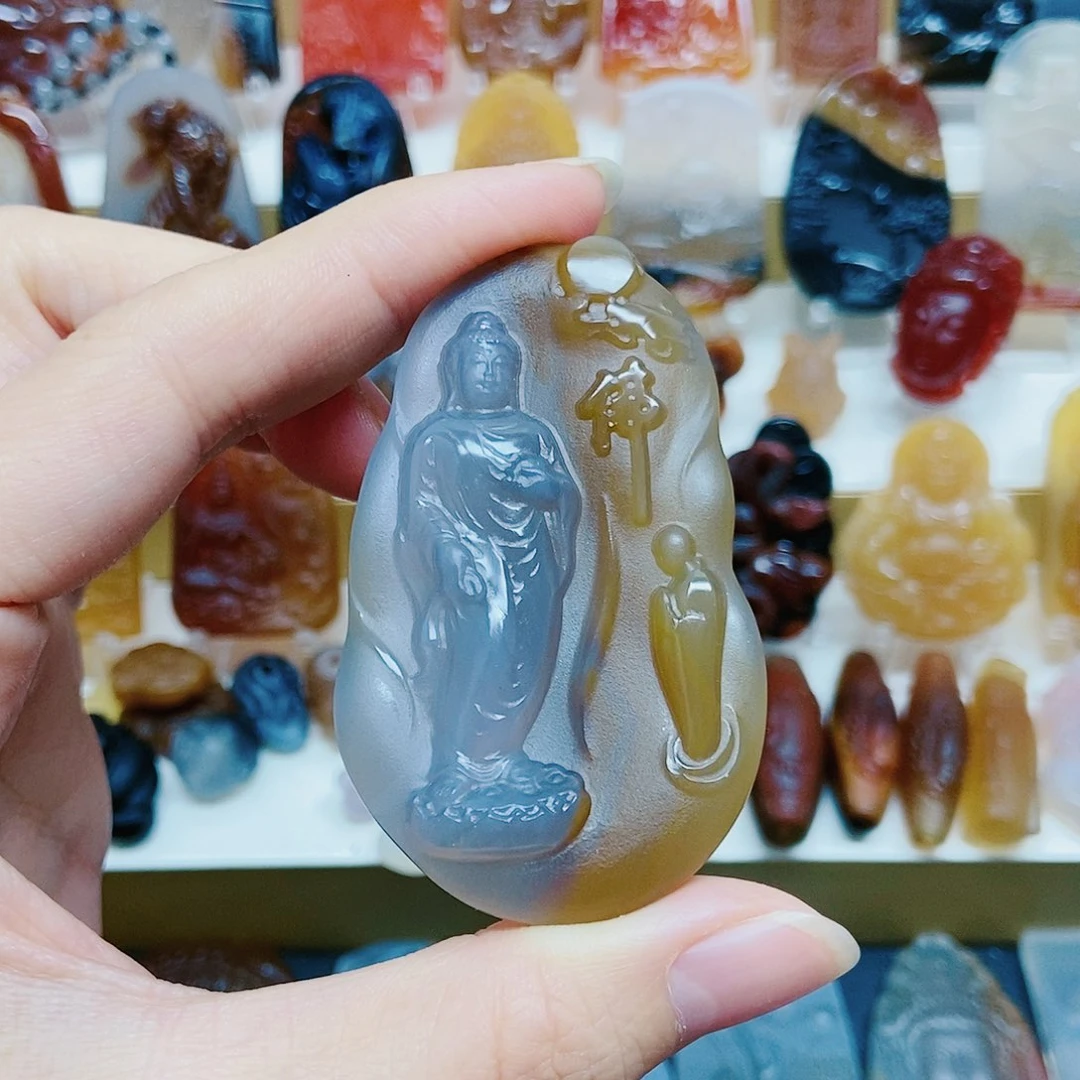 玛瑙/玉髓颈饰未镶嵌太***龙