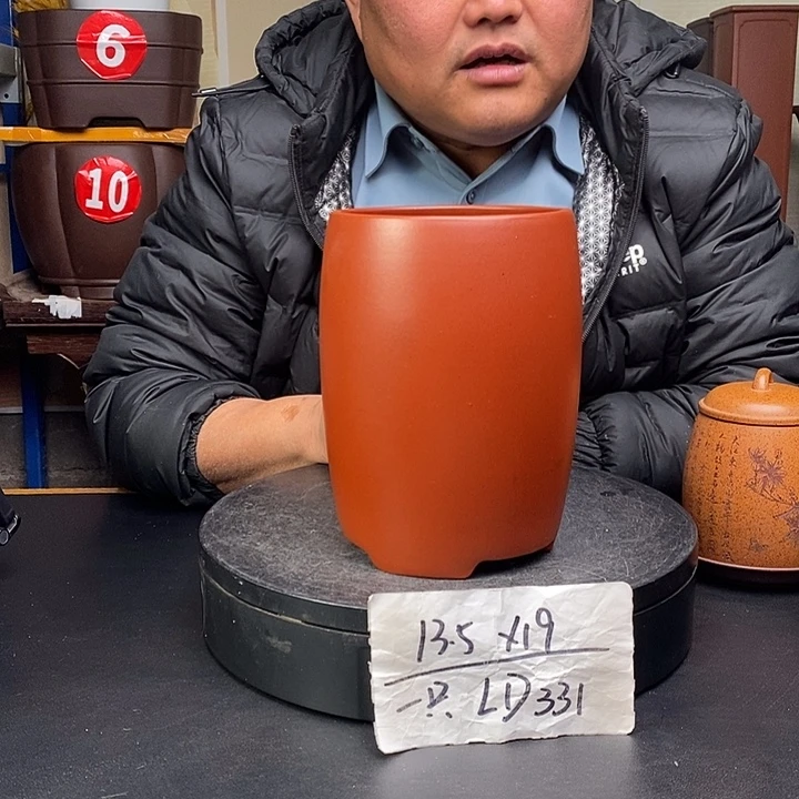 紫砂花盆货号一只LD311