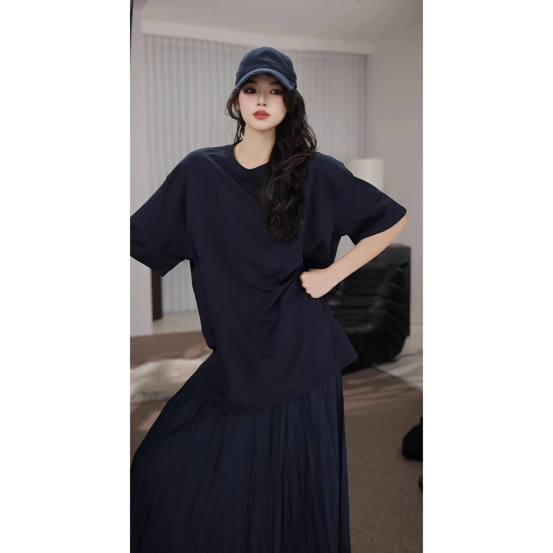 卢尚后镂空短袖T恤3196