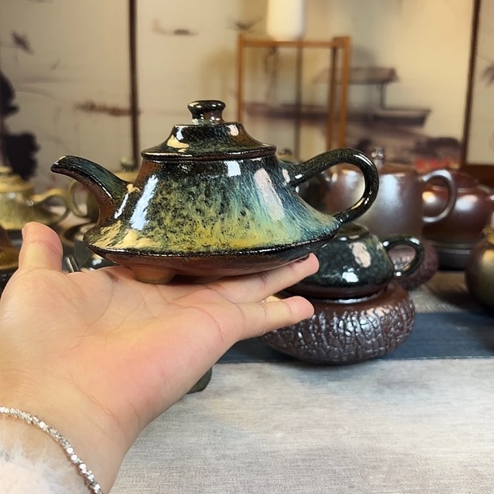 壶柴烧紫砂壶云炉