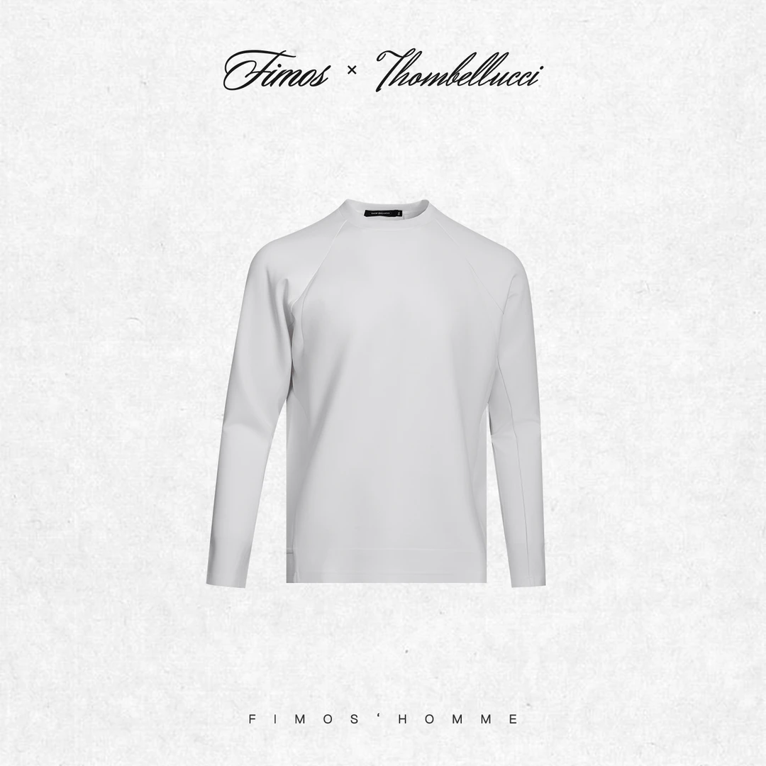 ★【NUBORN柔感】秋冬空气层插肩袖男款长袖T恤极简风保暖透气HT34