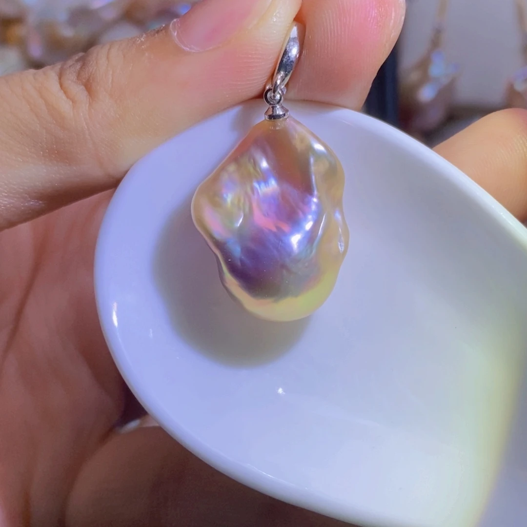 合金淡水珍珠微瑕天然淡水珍珠