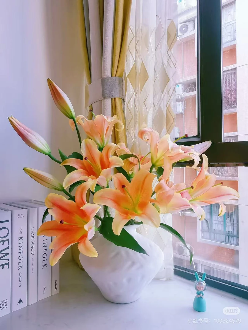 【三头一见钟情香水百合】云南鲜花京东包邮