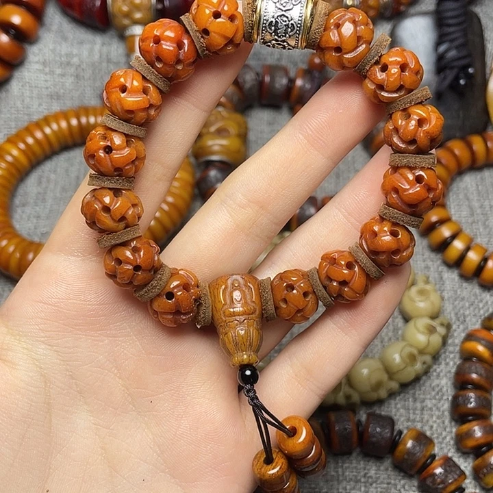 今***缘牛骨手串/手链牦牛骨