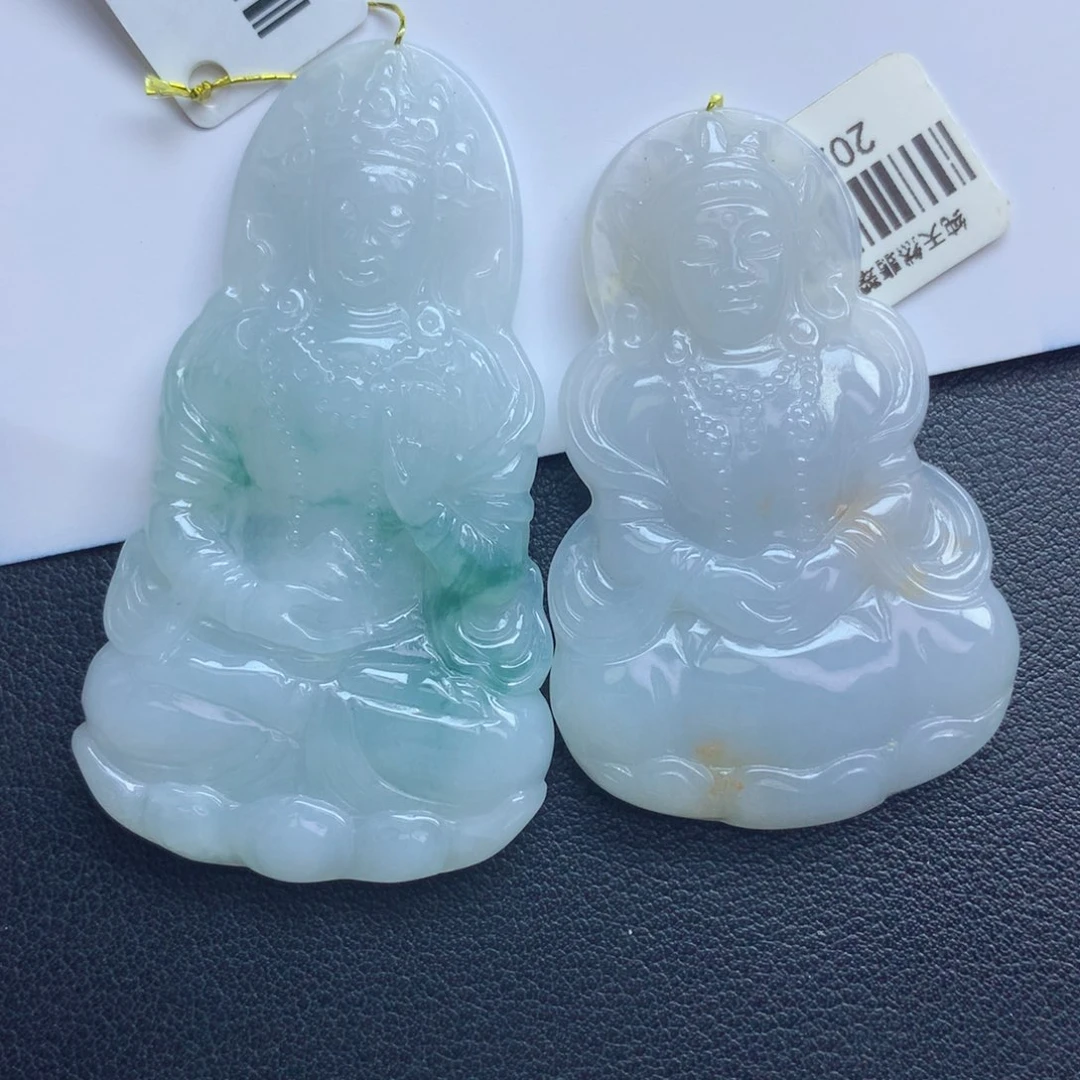 翡翠颈饰未镶嵌观音