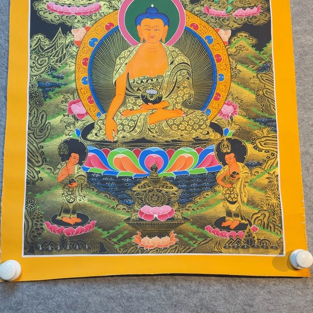 装裱画释加牟尼纯手绘假一罚十