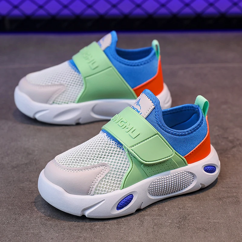 ABC儿童网面鞋2025新款夏季男童单网运动鞋透气女童跑步鞋子跳绳