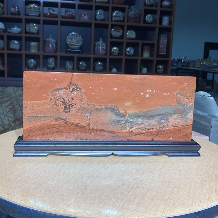 ，广西国画石摆件，收藏观赏