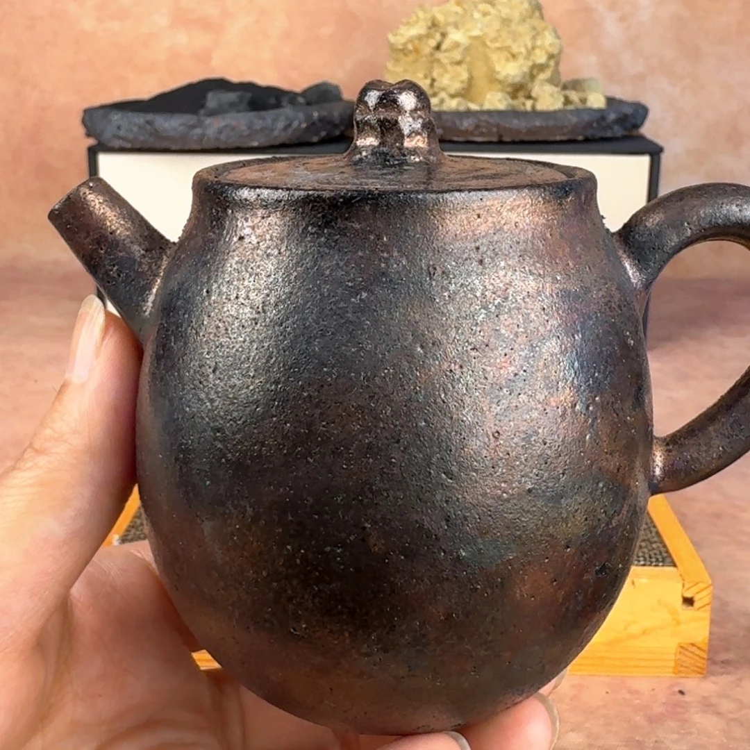 子**生荥经黑砂炸福利窑彩泡茶壶3