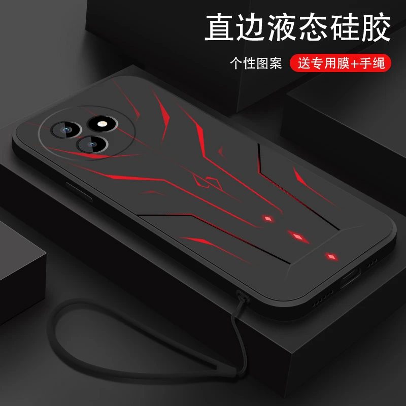 创意机甲适用小米红米k80至尊版手机壳redmi新款创意液态硅胶外壳