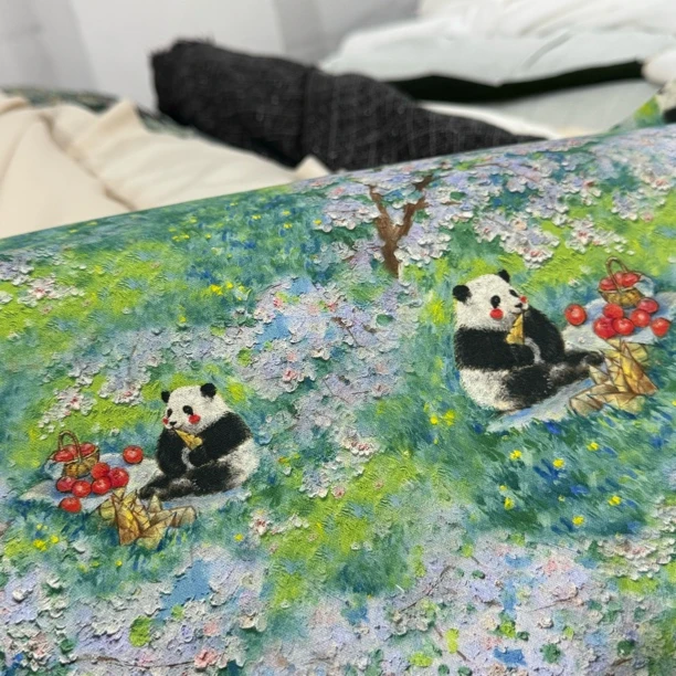 92  纯棉8安数码印花高密度高品质帆布面料2.5米宽1.5米