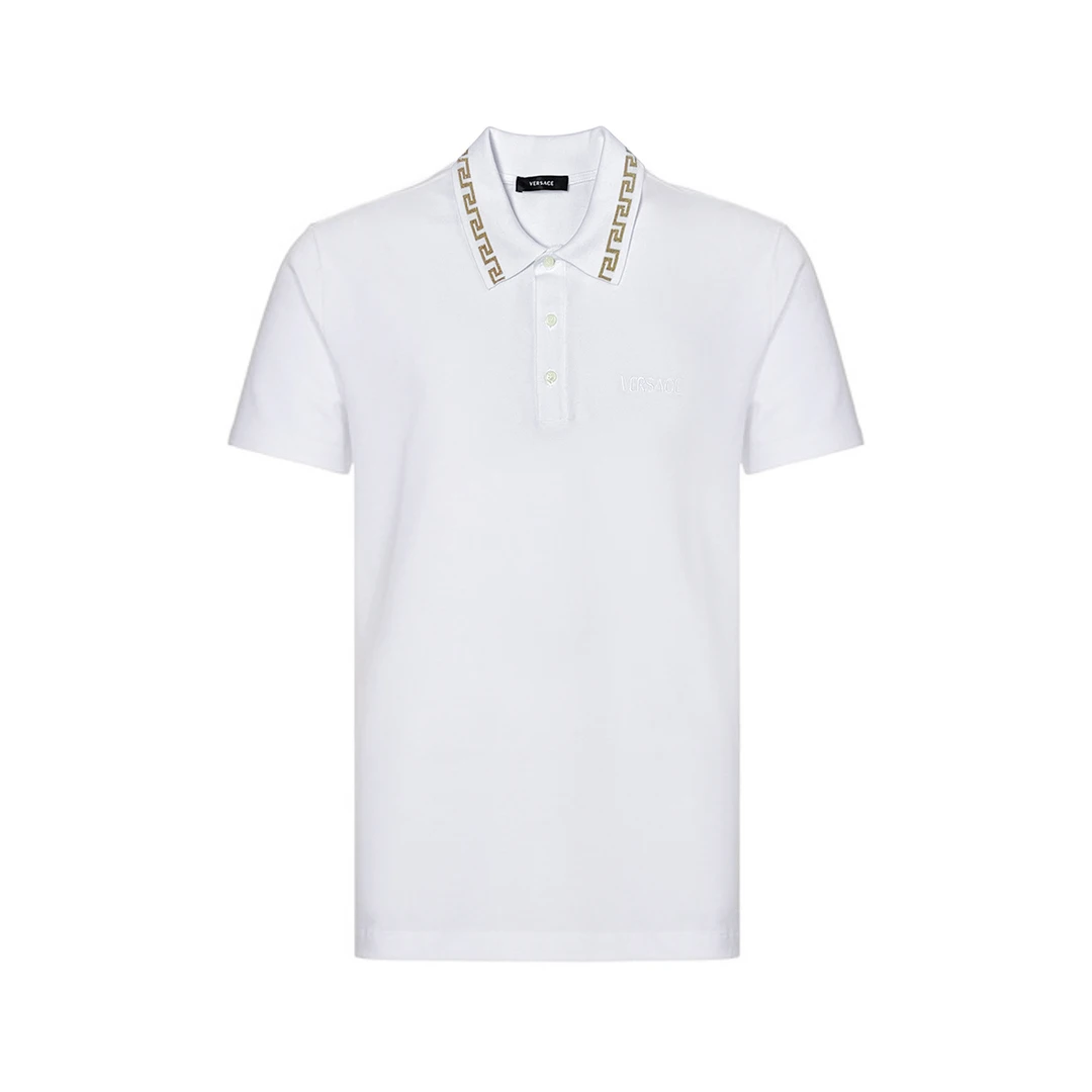 全新未使用VERSACE/范思哲字母Logo刺绣短袖Polo衫1011851