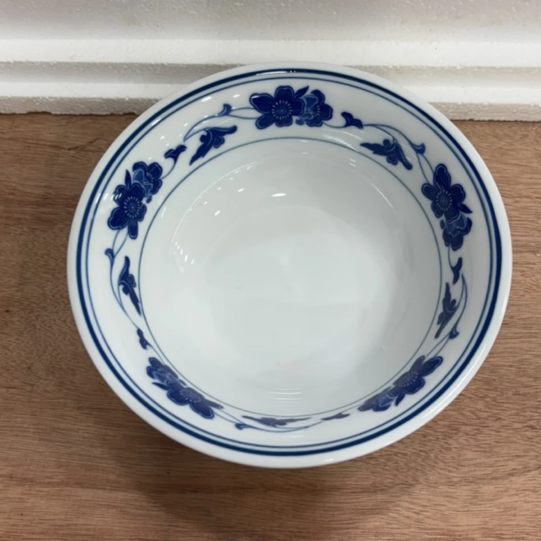 釉下五彩兰花菜碗18 cm