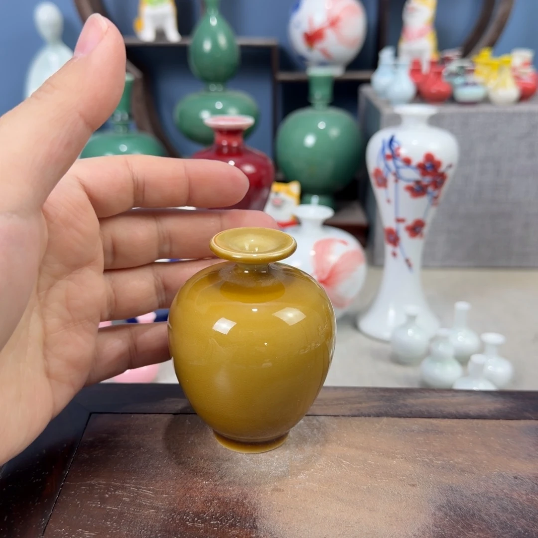陶瓷手工小花器摆件