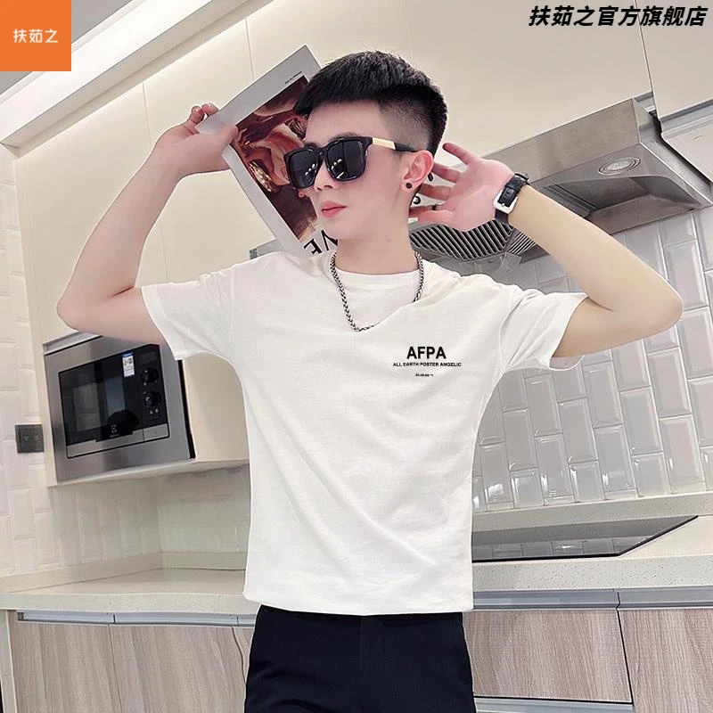 2025夏季爆款品质XS码短袖t恤半袖男矮小个子修身短款体桖紧身衣