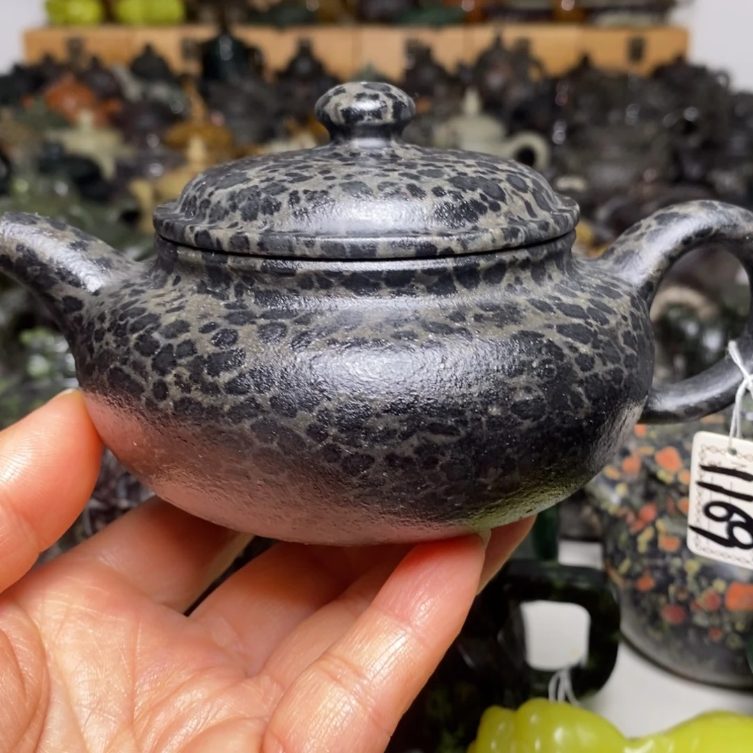 冰碛岩豹纹仿古壶240cc