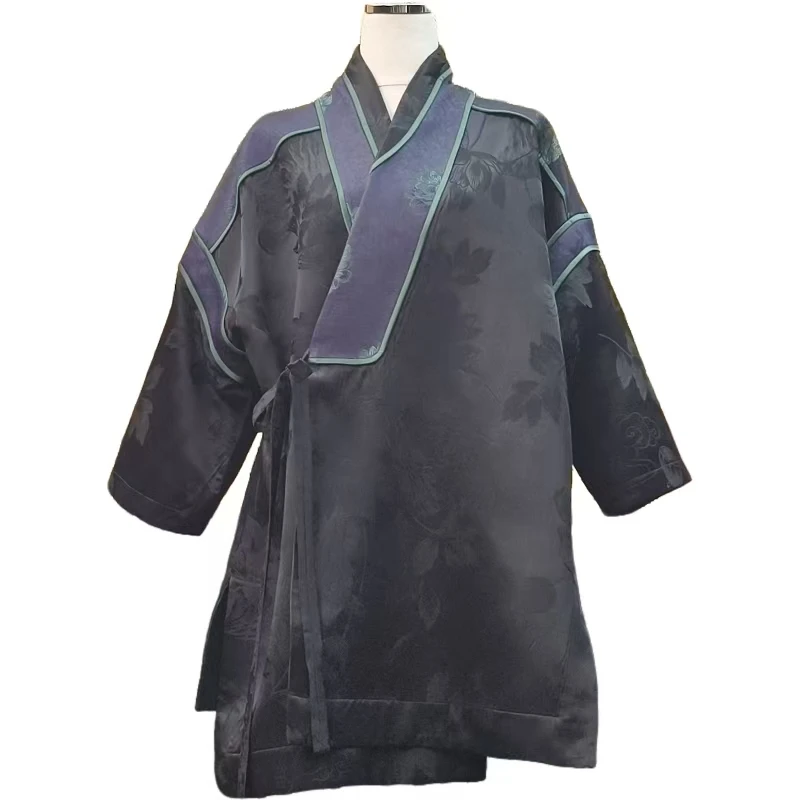 30姆米彩缎唐锦拼接双面穿袈裟外套-240405032