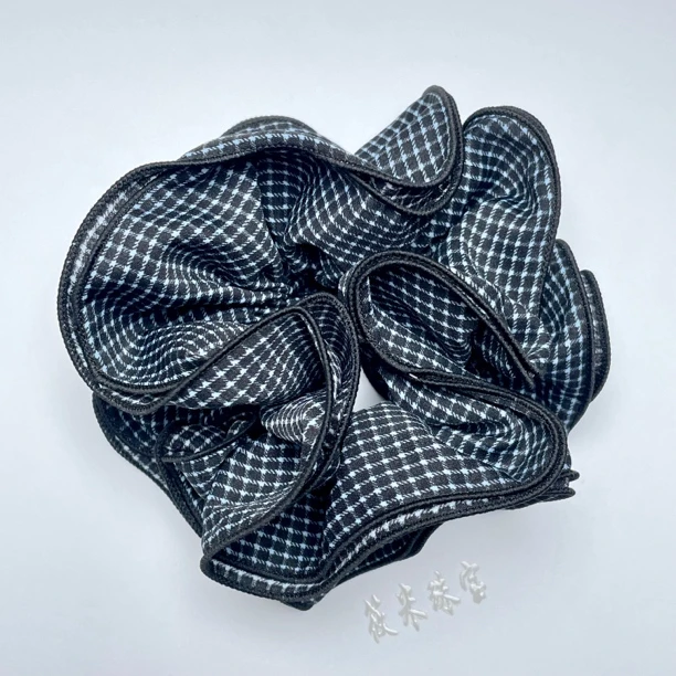 黑蓝格子发圈（xm12）MH122 MH