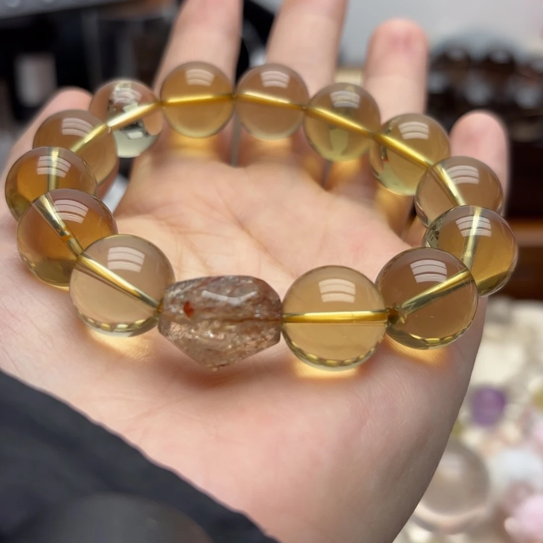 未镶嵌手链水晶黄水晶