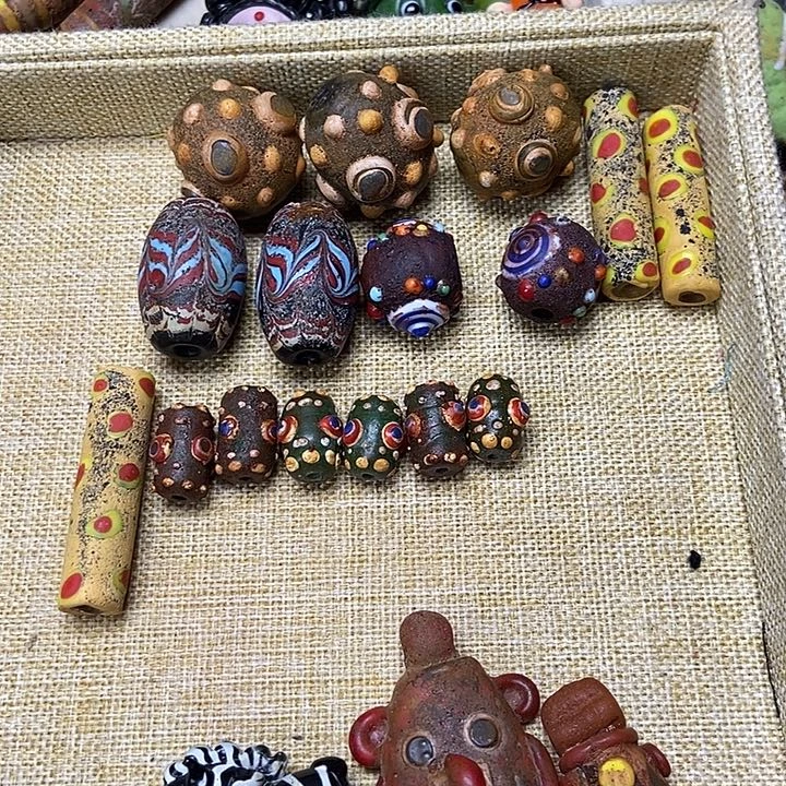 琉璃颈饰福利老珠子不退换