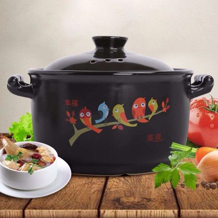 砂锅电磁炉专用熬粥陶瓷锅煲汤炖锅适用瓦罐汤煲耐高温大沙锅家用
