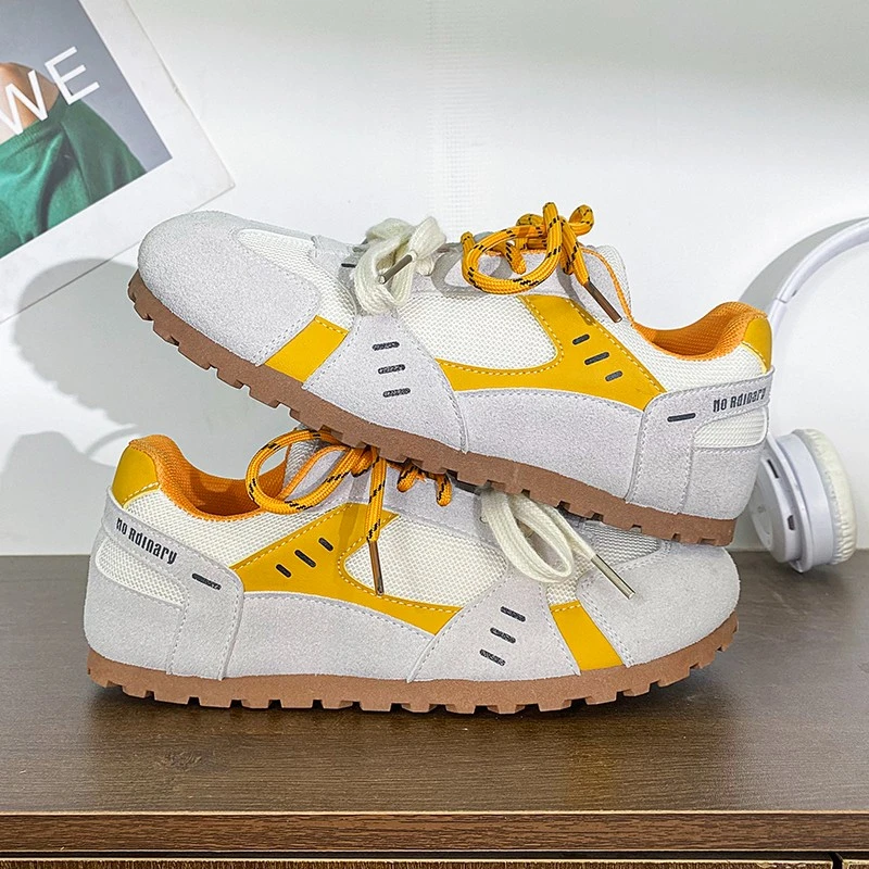 德训鞋女2025早春新款内增高泡芙大头休闲百搭运动女鞋阿甘鞋