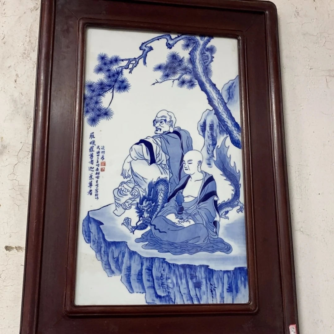 瓷71*49*1景德镇瓷板画柴窑烧制