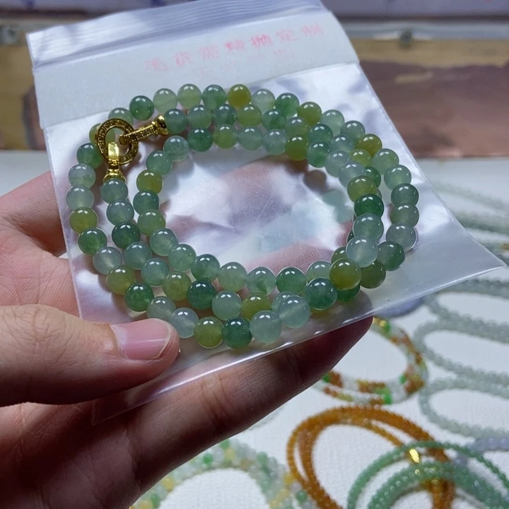 定制翡翠未镶嵌缅甸翡翠A货卡6.8