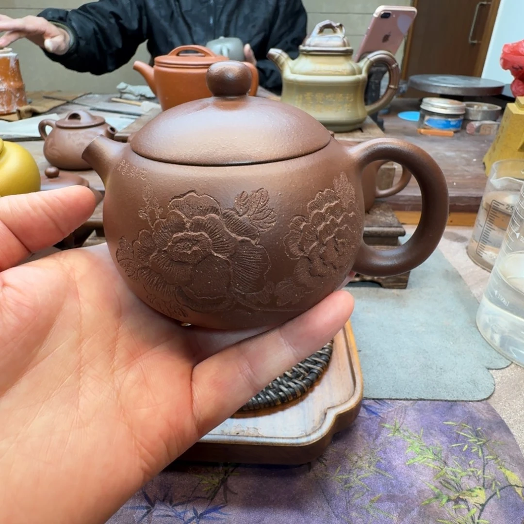 紫砂茶壶西施壶（原矿底槽青255cc）