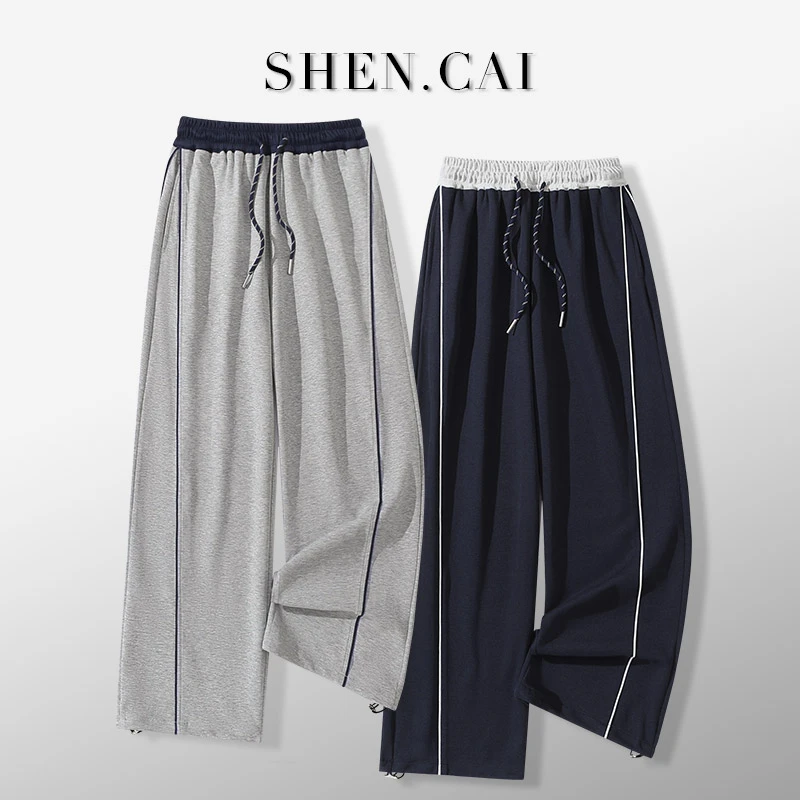 女大童薄款裤子夏装时髦青少年宽松休闲裤学生夏季女孩直筒长裤