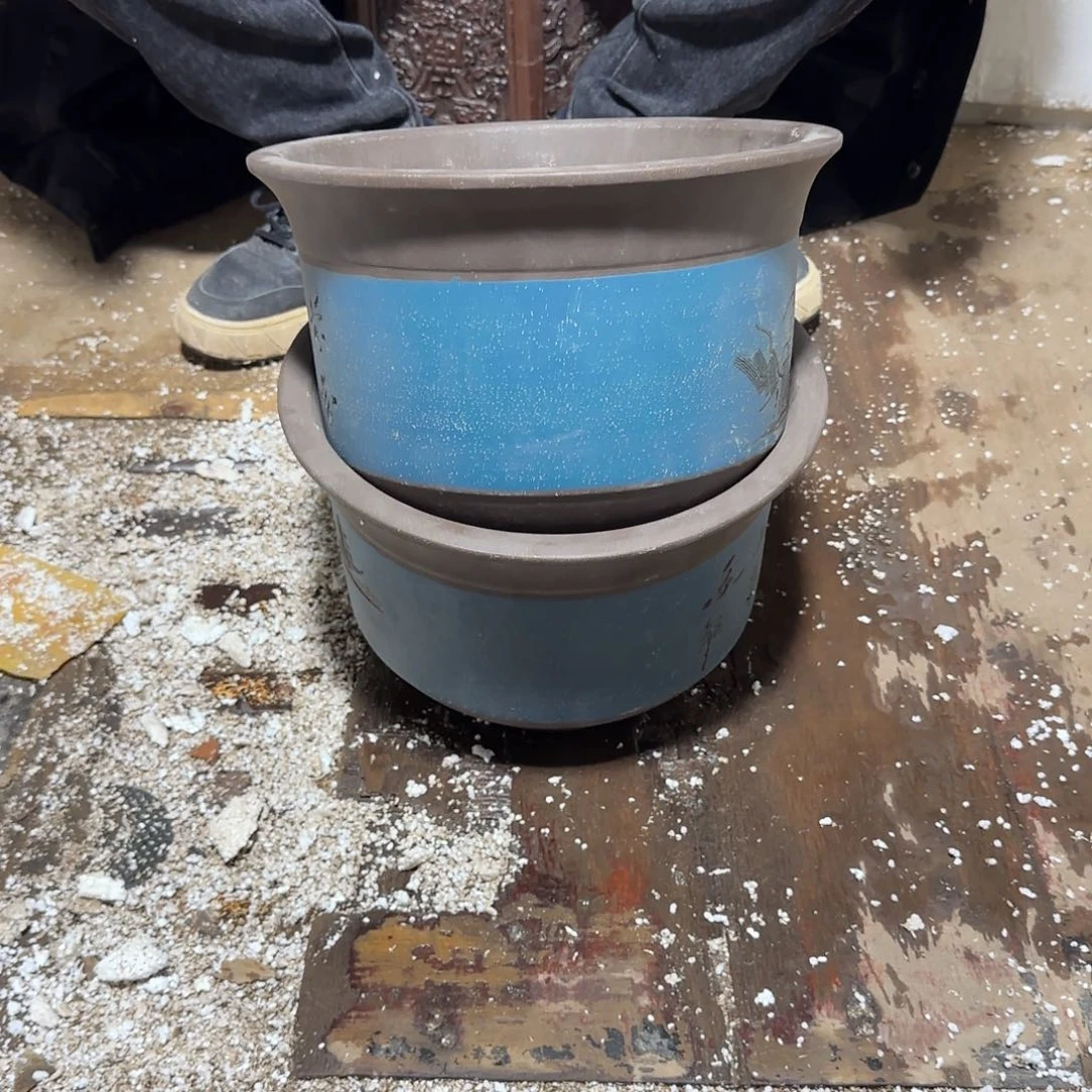 紫砂花盆口径23.14口径