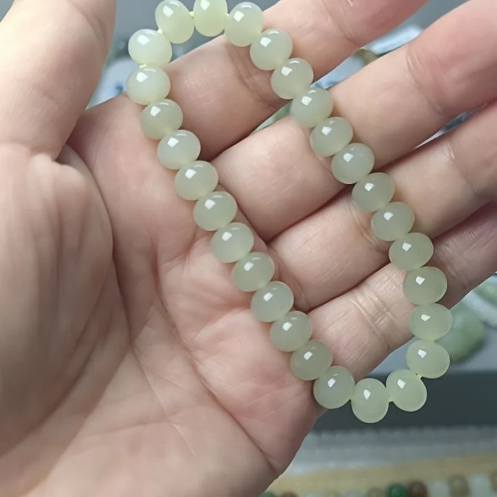 手链未镶嵌和田玉（糖玉）