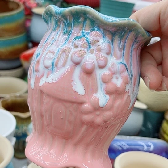 多肉绿植陶瓷花盆9.9包邮