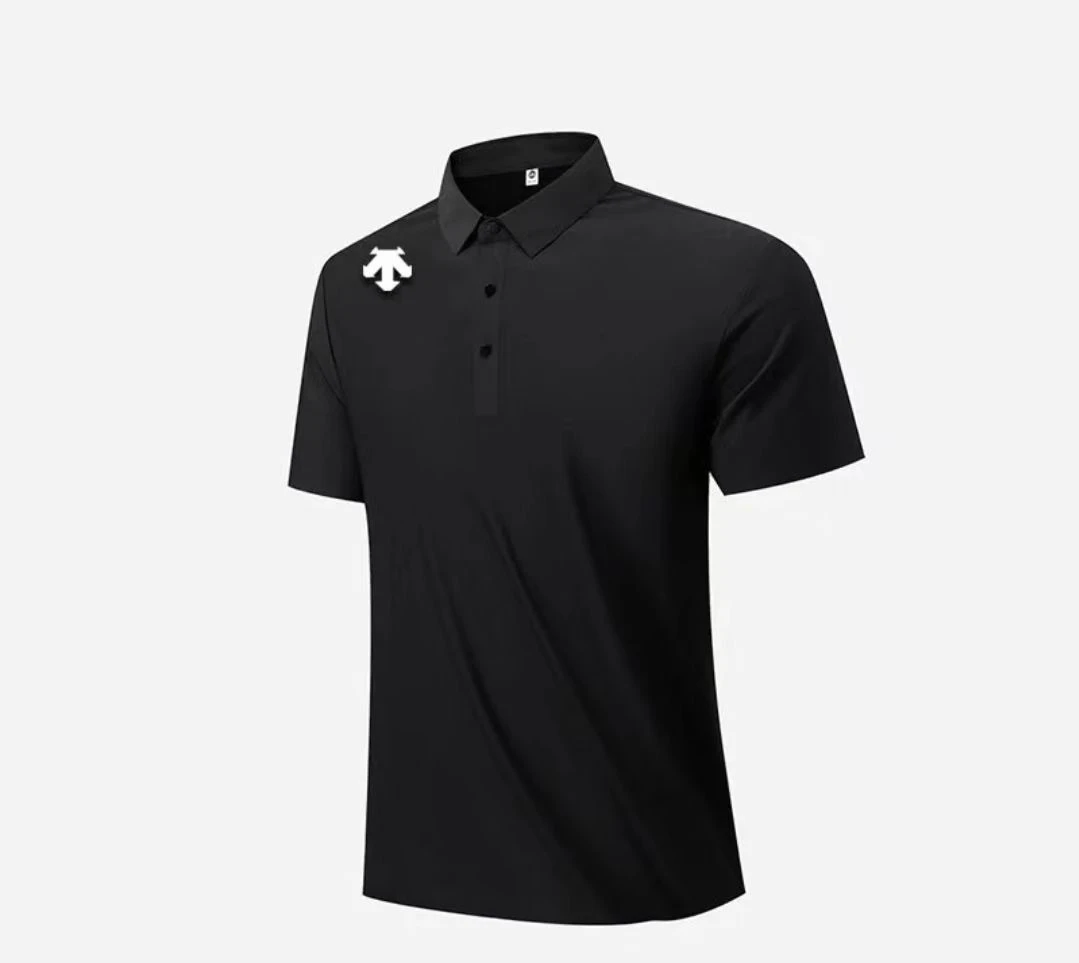 【海外撤柜 专柜发货】D-2025轻奢polo衫无痕舒适百搭黑色T恤短袖