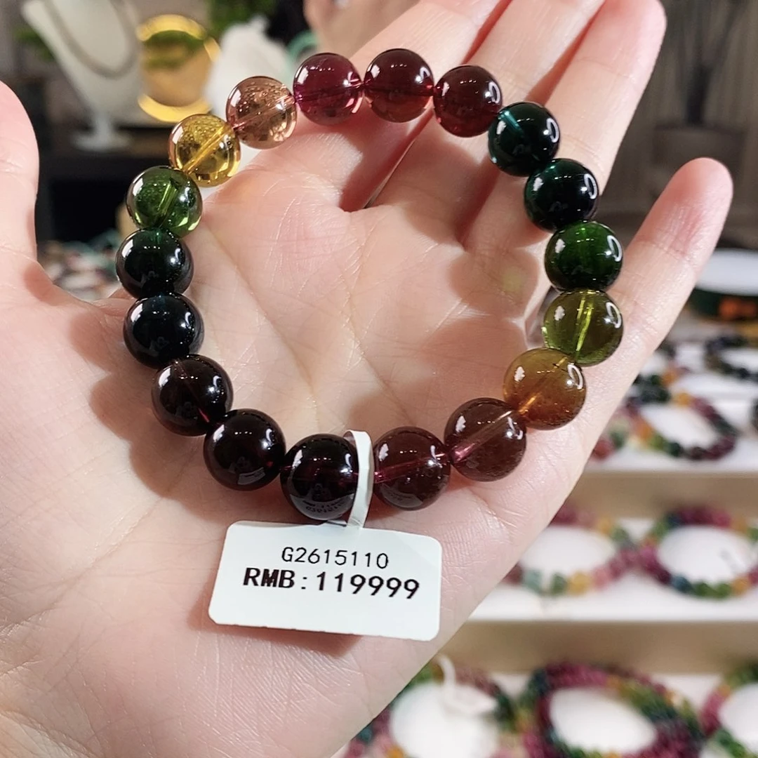 碧玺手串未镶嵌G2615110单圈颜色微差