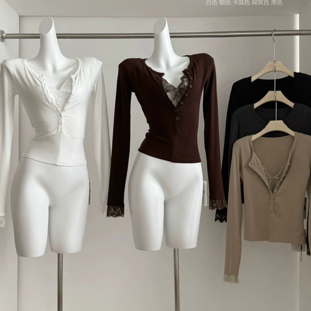 【海南珍珍】秋冬磨毛绒假两件上衣1287